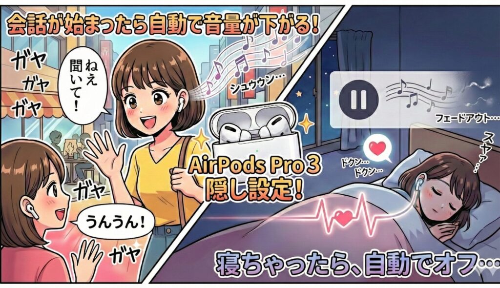 AirPods Pro 3の隠し設定例